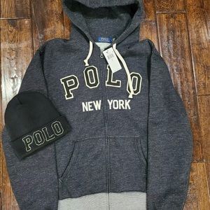 Polo New York hoodie and hat